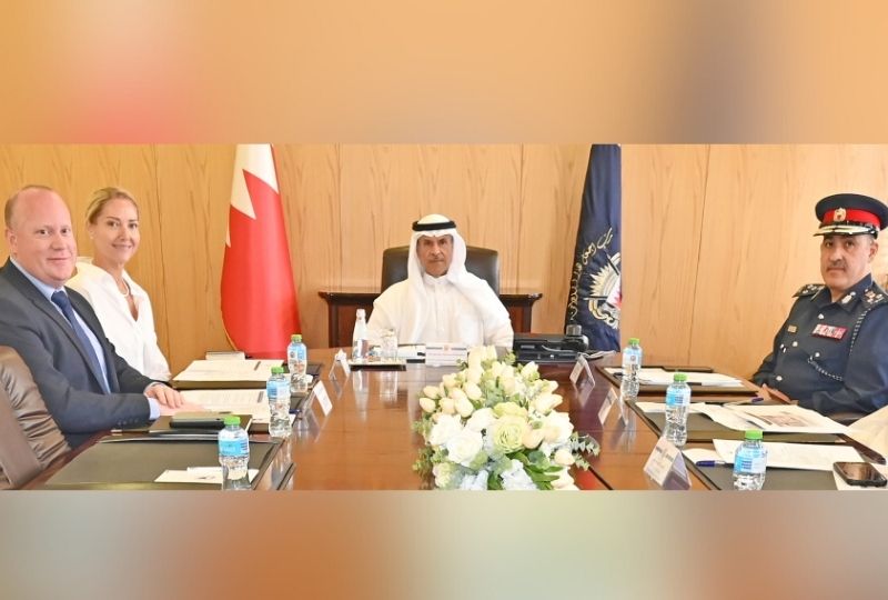 Interior Ministry’s Nationality, Passports and Residence Affairs Under-Secretary Shaikh Hisham bin Abdulrahman Al Khalifa yesterday received Tonya Bentlan, regional director for the Middle East of Home Office International Operations in the UK. Shaikh Hisham highlighted the importance of the visit in strengthening security co-operation and co-ordination between Bahrain and the UK, noting its key role in supporting joint security efforts. They also reviewed areas of co-operation, particularly in facilitating travel procedures and identity verification.
